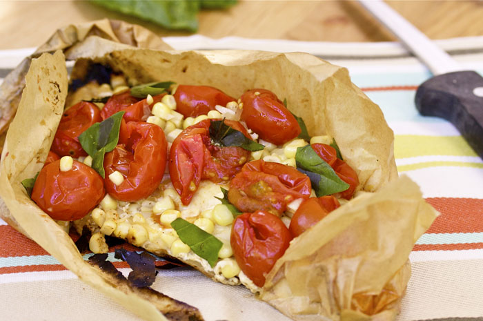 grilled-fish-parchment-cherry-tomatoes-corn