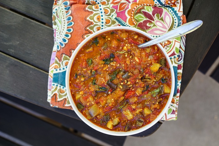 melted eggplant-tomato-sauce-recipe