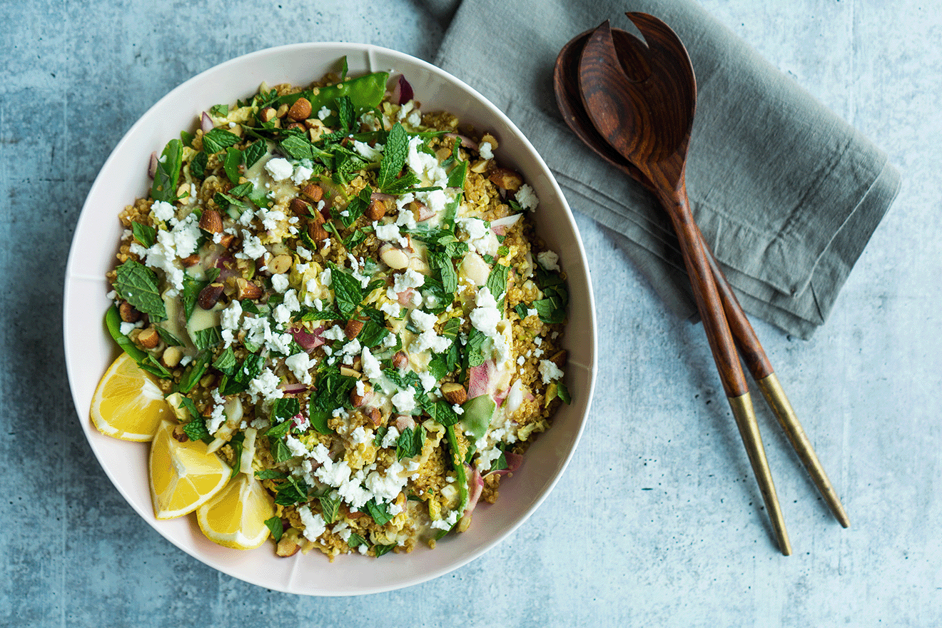 Feta and Lemon Snap Pea Salad - Live Learn Lovewell