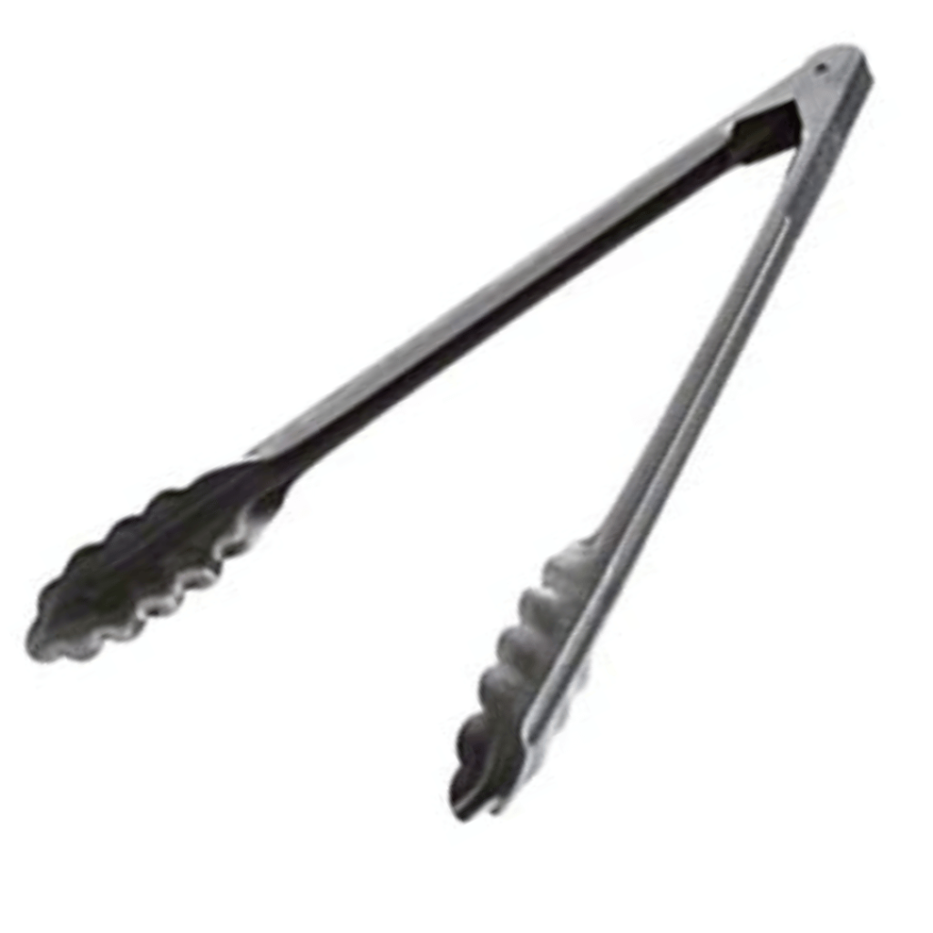 Black Silicone and Stainless Steel Tongs - World Market