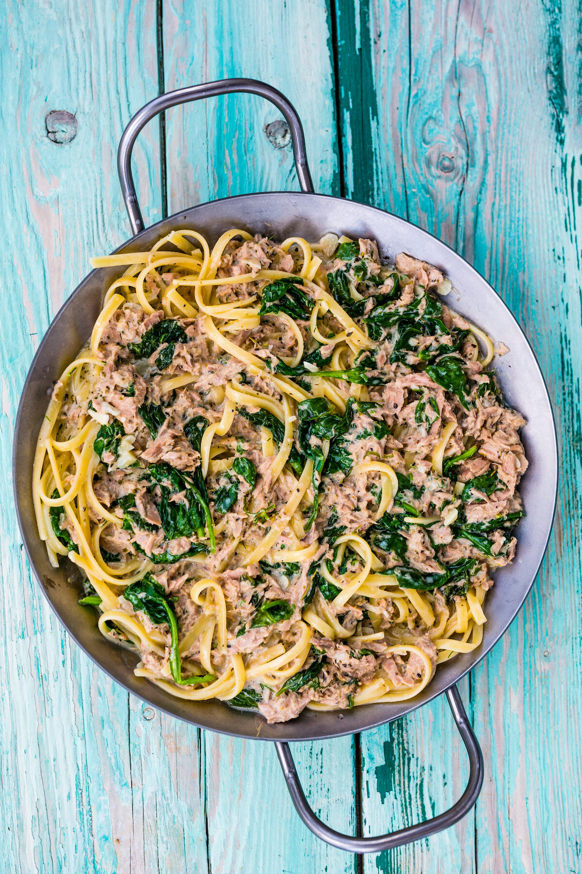 Pasta with Tuna, Lemon, Capers and Spinach Nourish Evolution